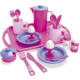 Rollelegetøj Dantoy Play Princess Lilac Breakfast Tea Set on Tray 23 Part 4345