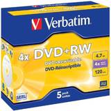 Dvd rw medie Verbatim DVD+RW 4.7GB 4x Jewelcase 5-Pack