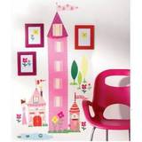 Wallies Pink Børneværelse Wallies Prinsessetårn med Højdemål