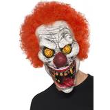 Halloween - Klovne Heldækkende masker Smiffys Styg Klovn med Hår Maske