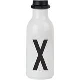 Hvid - Silikone Drikkedunke Design Letters Drikkeflaske X
