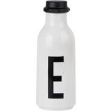 Hvid - Silikone Drikkedunke Design Letters Personal Drinking Bottle E