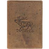 Greenburry Tegnebøger & Nøgleringe Greenburry Vintage Hunting Stag License Case - Antique Brown