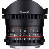 Samyang Kameraobjektiver Samyang 12mm T3.1 VDSLR ED AS NCS Fisheye for Canon M
