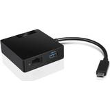 Lenovo HDMI-kabler Lenovo USB C - VGA/HDMI/USB A/RJ45 M-F