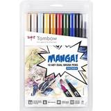Pensler Tombow Manga Shonen Dual Brush Pen Set of 10-pack