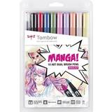 Tombow Brush Pen Ritpennor ABT Dual Brush Manga 10-pack