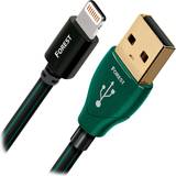 Audioquest USB-kabel Kabler Audioquest Forest USB A - Lightning 0.8m