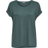 Grøn - S - Viskose T-shirts & Toppe Only Loos T-Shirt - Green/Balsam Green