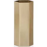 Messing - Metal Vaser Ferm Living Hexagon Vase 18cm