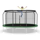 Grøn Trampoliner Jumpking Oval Trampolin 460cm