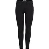 30 - Polyester Jeans Only Kendell Eternal Ankle Skinny Fit Jeans - Black/Black