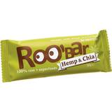 Sukkerfrie Bars Roo-Bar Raw Energy Bar Hemp Protein & Chia 30g 1 stk