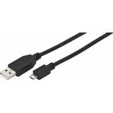 Monacor USB-kabel Kabler Monacor USB A-USB Micro-B 1.8m