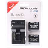 PRO-mounts Oplader Batterier & Opladere PRO-mounts Battery Kit Hero 4