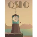 Vissevasse Oslo Aker Brygge Plakat 30x40cm