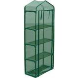 VidaXL Drivhuse vidaXL Greenhouse with 4 Shelves Rustfrit stål PVC plast