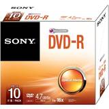 Optisk lagring Sony DVD-R 4.7GB 16x jewelcase 10-Pack