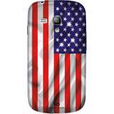 White Diamonds USA Flag Case (Galaxy S3 Mini)