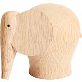 Woud Sort Brugskunst Woud Nunu Elephant Dekorationsfigur 10cm