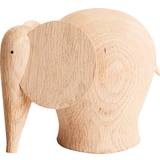 Beige Brugskunst Woud Nunu Elephant Dekorationsfigur 16cm