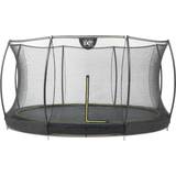 Kan graves ned - Pink Trampoliner Exit Toys Silhouette Ground Trampoline 366cm + Safety Net