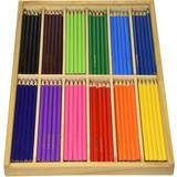 PlayBox Farveblyanter PlayBox Thin Colour Pencils in Wooden Box in 12 Colours 180-pack