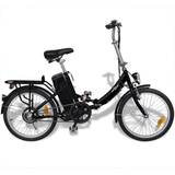 Sammenklappelige el-cykler - Unisex El-bycykler vidaXL Folding Bike - Black Unisex