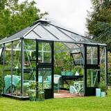 Fritstående drivhuse Juliana Oasis 13.5m² Aluminium Hærdet glas