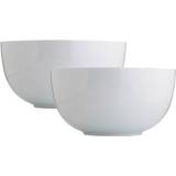 Enkel Porcelæn Køkkentilbehør Enkel Hvidpot Serveringsskål 18.6cm 2stk