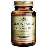 Sukkerfri Vitaminer & Mineraler Solgar Magnesium with Vitamin B6 100 stk