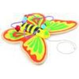 Legler Trækkelegetøj Legler Pull Along Bead Chaser Butterfly