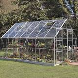 Rektangulær Fritstående drivhuse Halls Greenhouses Magnum 148 11.5m²s Aluminium Glas