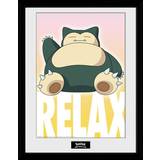 Pokémons Malerier & Plakater Børneværelse EuroPosters Pokemon Snorlax Poster & Affisch 30x40cm