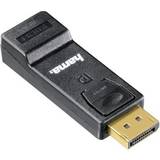 DisplayPort-kabler - Guld - HDMI DisplayPort Hama Displayport - HDMI M-F