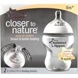 Tommee Tippee Sutteflasker Tommee Tippee Closer to Nature Breast & Bottle Feeding Bottles 260ml 2-pack