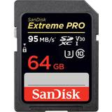 64 GB - SDXC Hukommelseskort & USB Stik SanDisk Extreme Pro SDXC V30 UHS-I U3 64GB