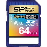 64 GB - SDXC Hukommelseskort & USB Stik Silicon Power Superior SDXC UHS-l U3 64GB