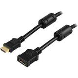 HDMI-kabler - Standard Speed with Ethernet Deltaco HDMI - HDMI M-F 1m