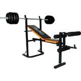 Vægtskiver Træningsbænke sæt Gymstick Weight Bench with Barbell Set 40kg