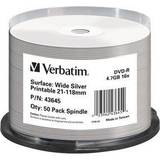 Verbatim DVD-R No ID Brand 4.7GB 16x Spindel 50-Pack Wide Inkjet