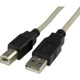 USB-kabel Kabler Deltaco USB A - USB B M-M 2m