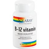 Solaray Fedtsyrer Solaray Vitamin B12 Folic Acid 90 stk