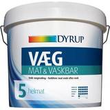 Dyrup Mat & Washable 5 Vægmaling Hvid 9L