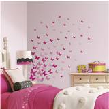RoomMates Pink Flutter Butterfly Wall Decals