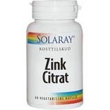 Solaray Kosttilskud Solaray Zink Citrat 60 stk
