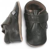 Melton Leather Velcro Shoe - Brown