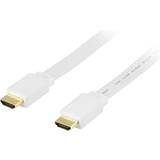 HDMI-kabler Deltaco Gold Flat HDMI - HDMI High Speed with Ethernet 10m