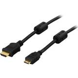 HDMI-kabler Deltaco HDMI - HDMI Mini High Speed with Ethernet 5m