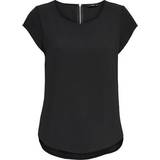 42 - Dame Toppe Only Loose Short Sleeved Top - Black